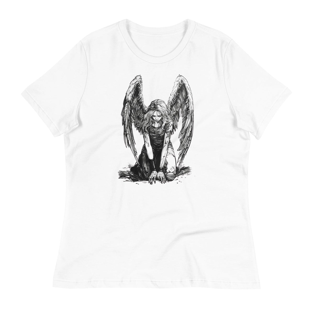 S Another Fallen Angel Illustrated Women's Relaxed T-Shirt