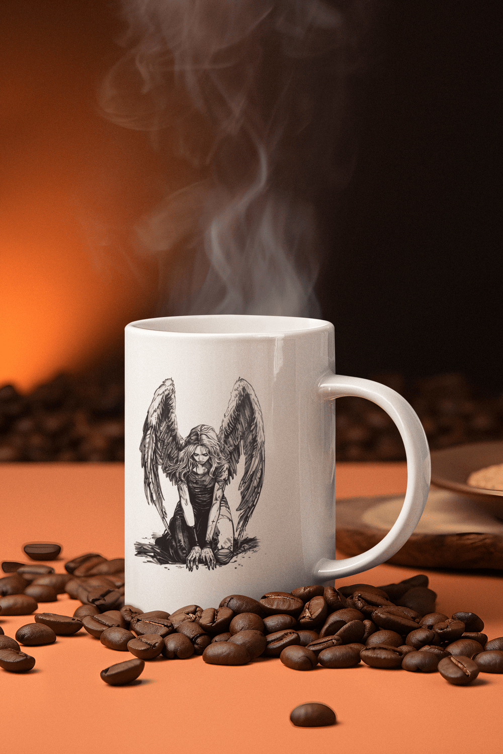 Another Fallen Angel White Glossy Coffee Mug