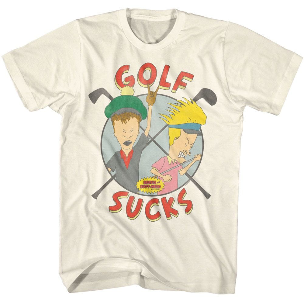 Beavis and Butthead Men's Golf Sucks T-Shirt