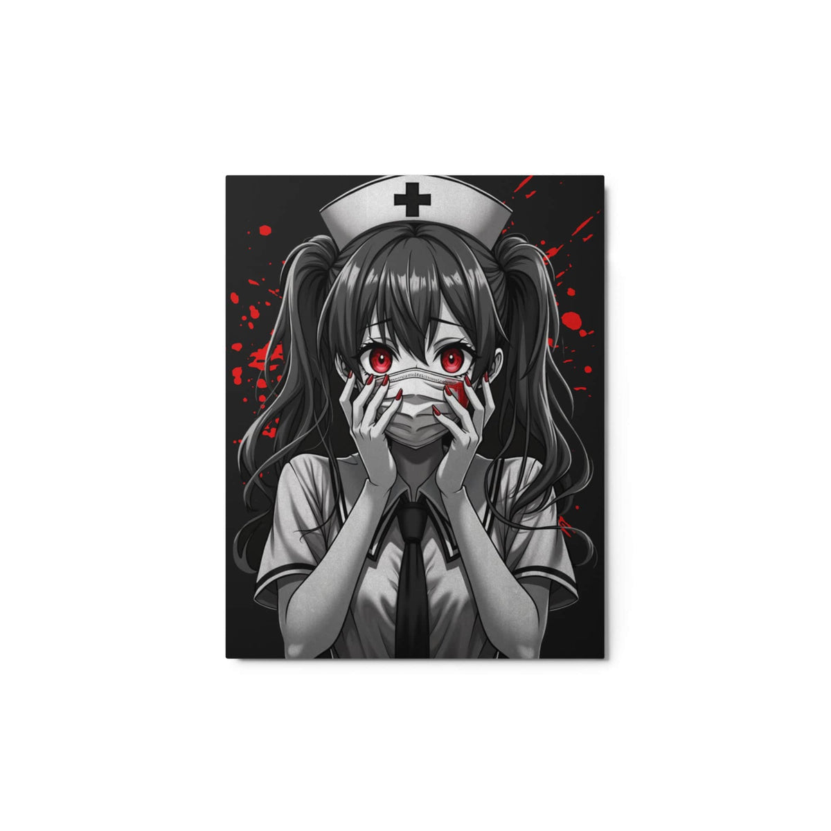 11″×14″ Blood Nurse Anime Horror Metal Wall Art 4629824_15136