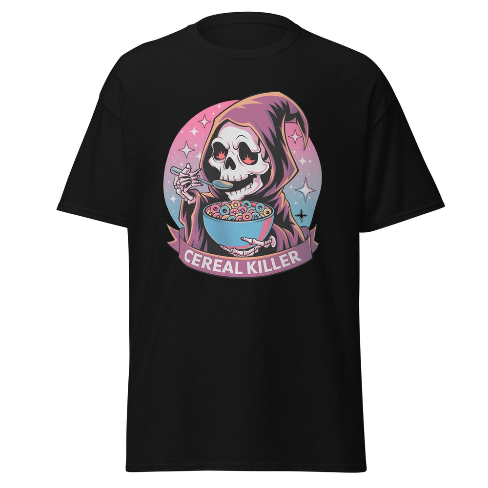 Black / S Cereal Killer Grim Reaper Unisex T-Shirt 8908022_11546