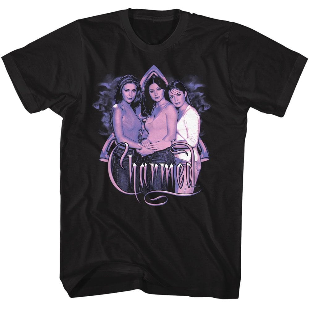 Charmed Purple Sisters Black Unisex T-Shirt