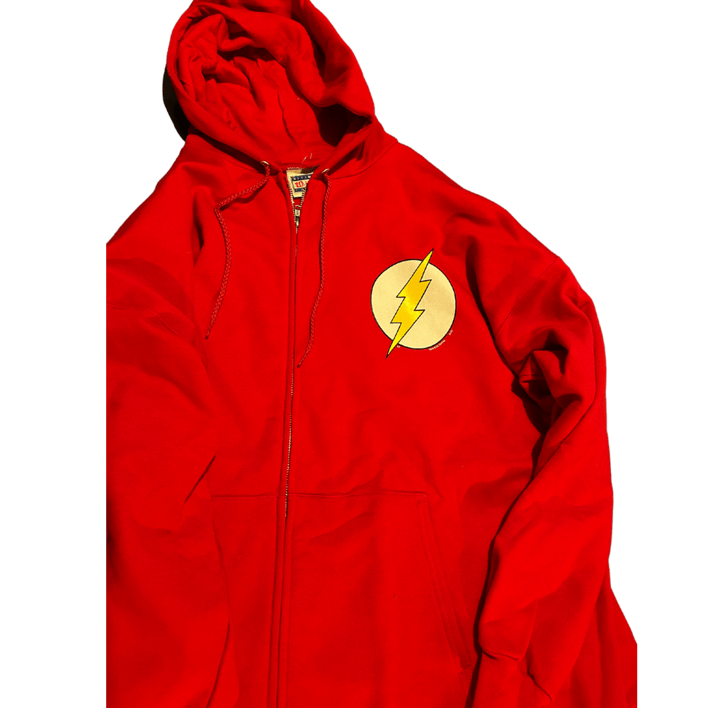 DC Comics The Flash Logo Red Unisex Zip Hoodie