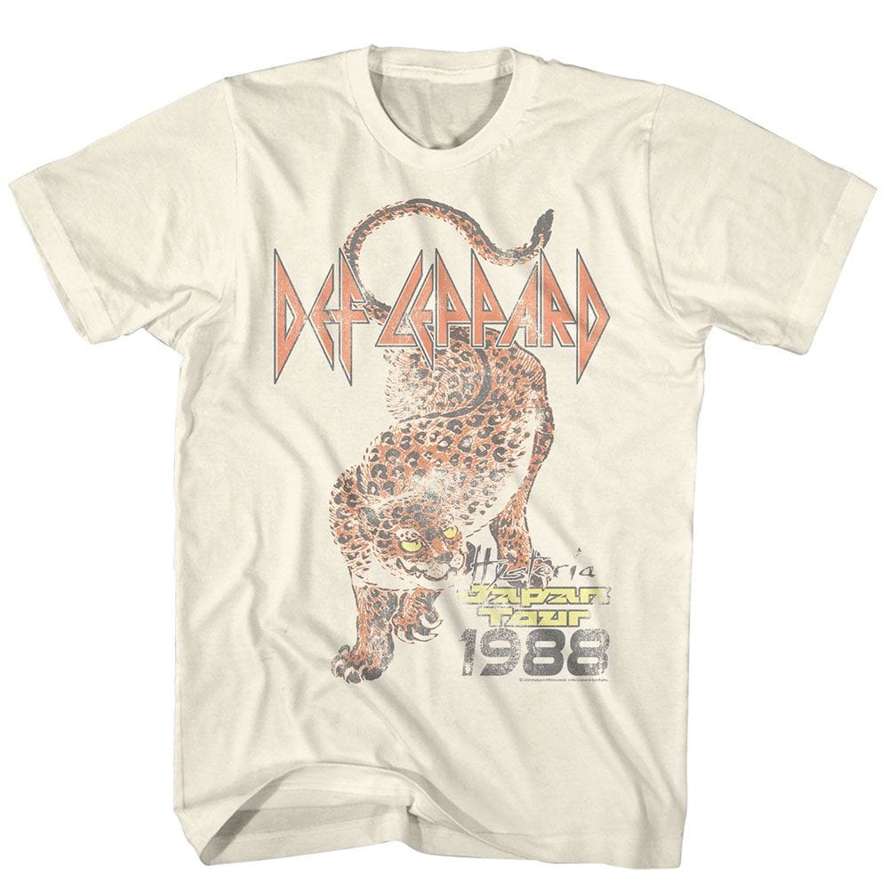 Def Leppard Japan Tour 88 Beige Unisex T-Shirt