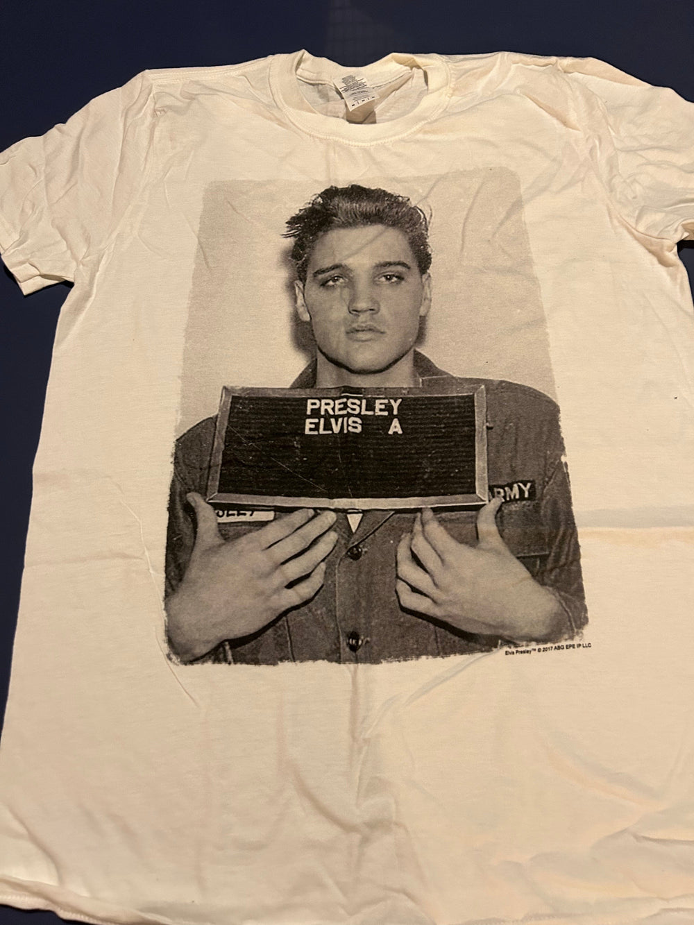 Elvis Presley Mugshot White T-Shirt