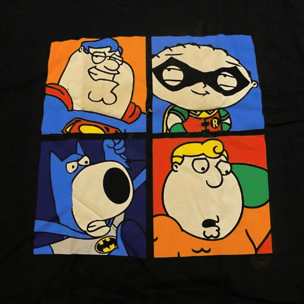 Family Guy DC Heroes Squares T-Shirt