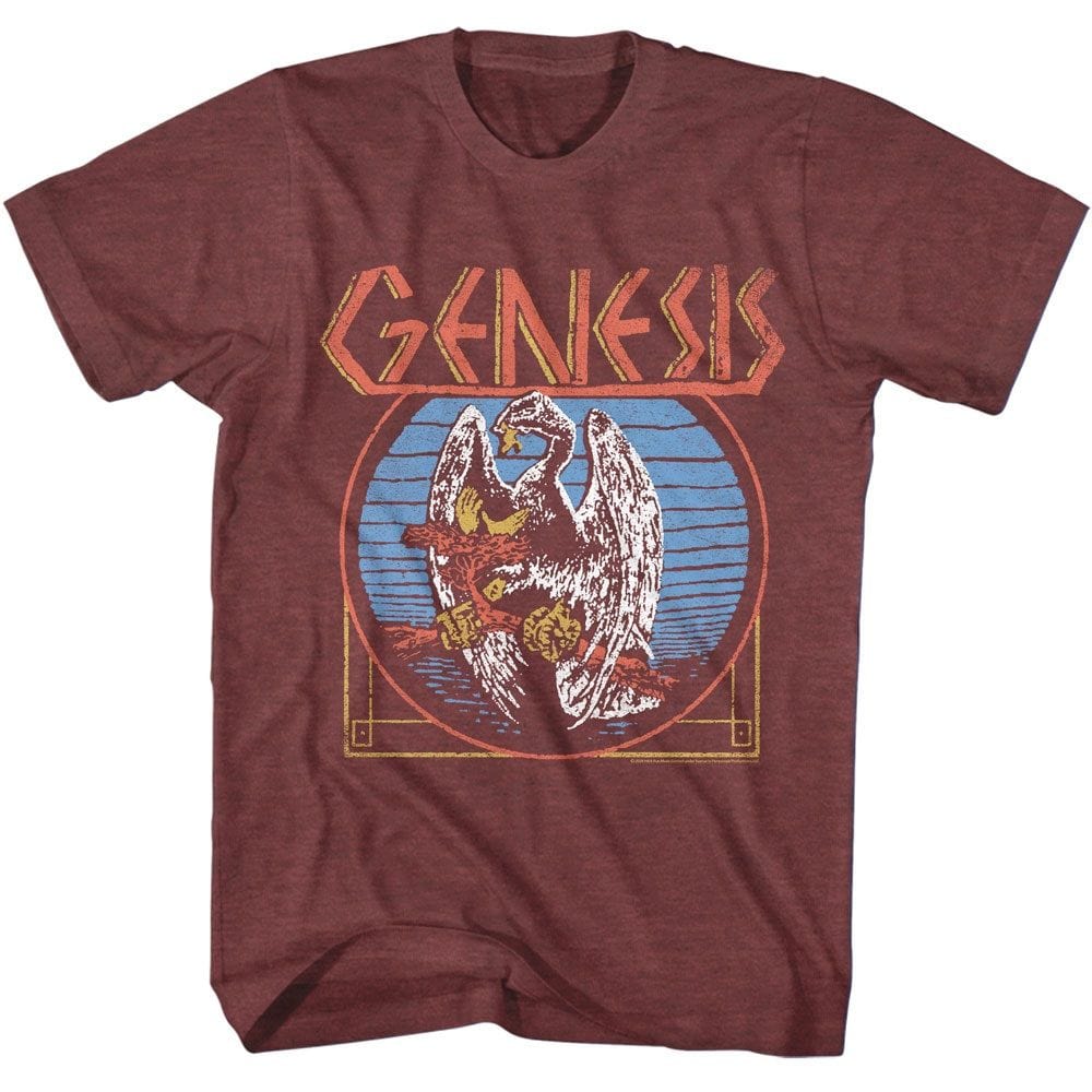 Genesis Bird Unisex Maroon Heather T-Shirt