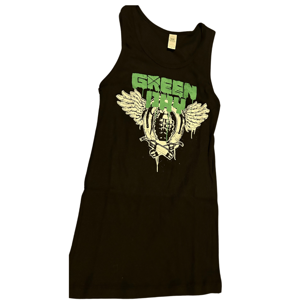 Green Day Grenade Juniors Tank Top