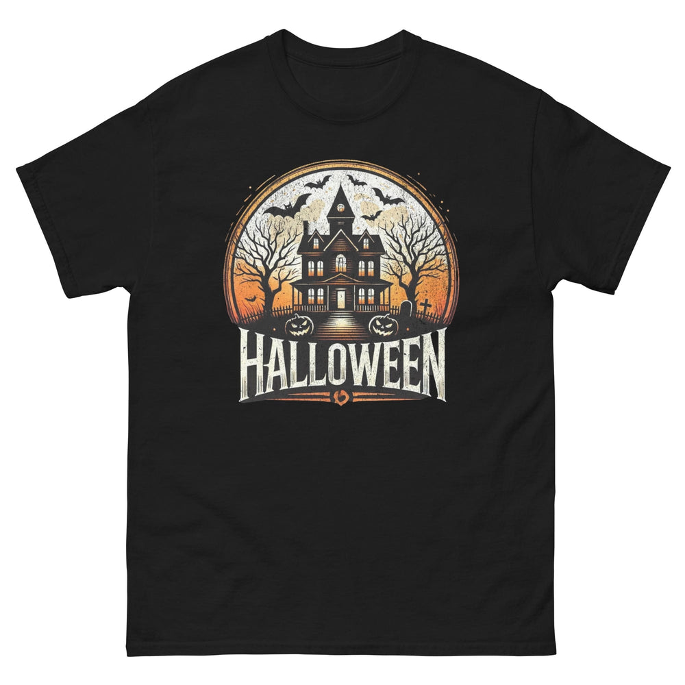 Black / S Halloween Dark Mansion T-Shirt 6057344_11546