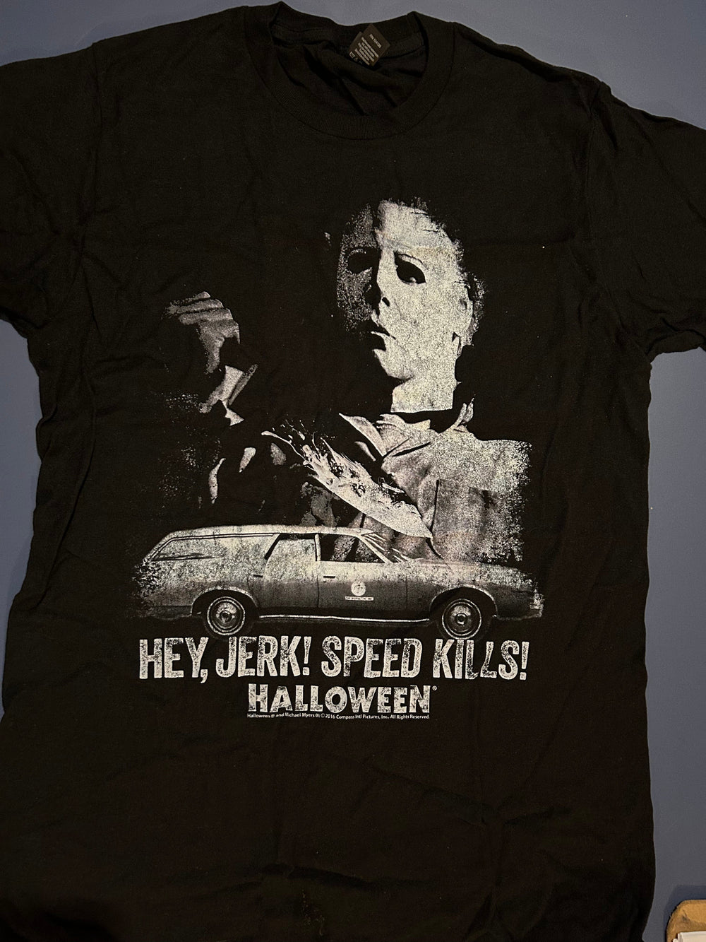 Halloween Movie Speed Kills Unisex Black T-Shirt