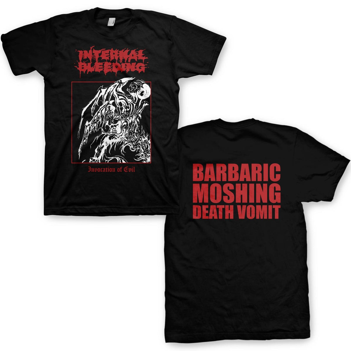 Internal Bleeding Men's Invocation of Evil Black T-Shirt