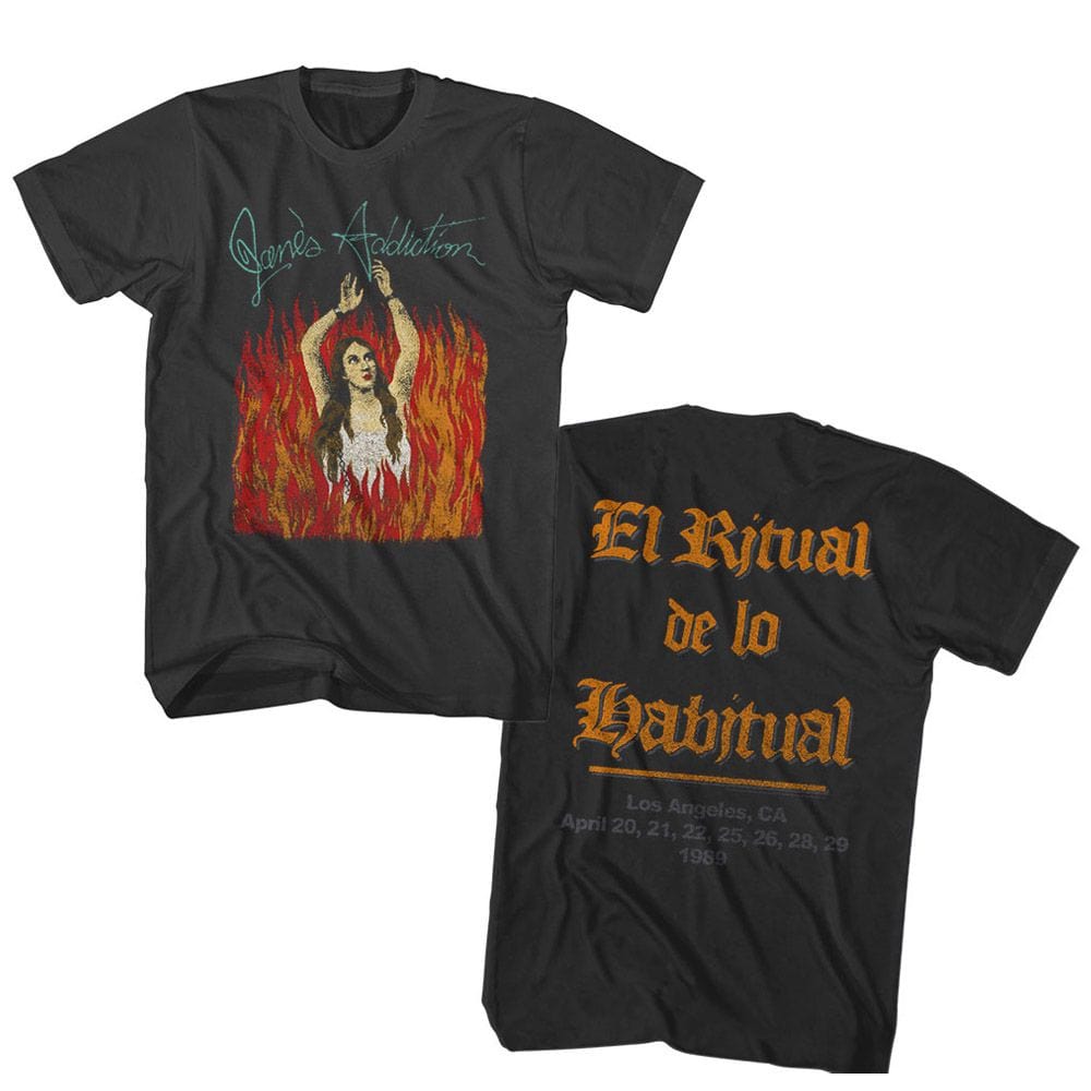 Janes Addiction Mens El Ritual Black T-Shirt