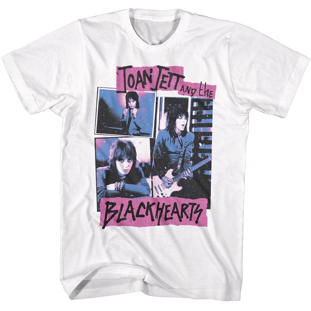 Joan Jett Collage Unisex White T-Shirt