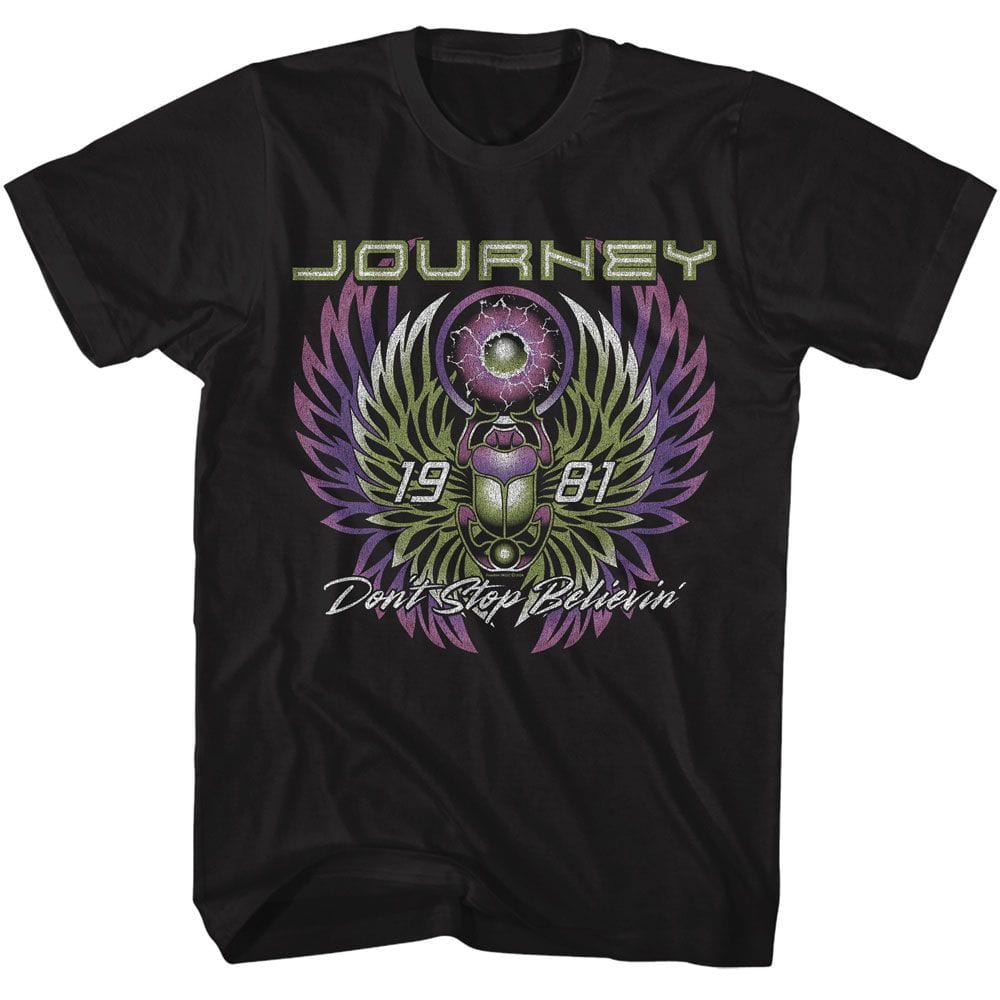 Journey 81 Don't Stop Believin Unisex Black T-Shirt