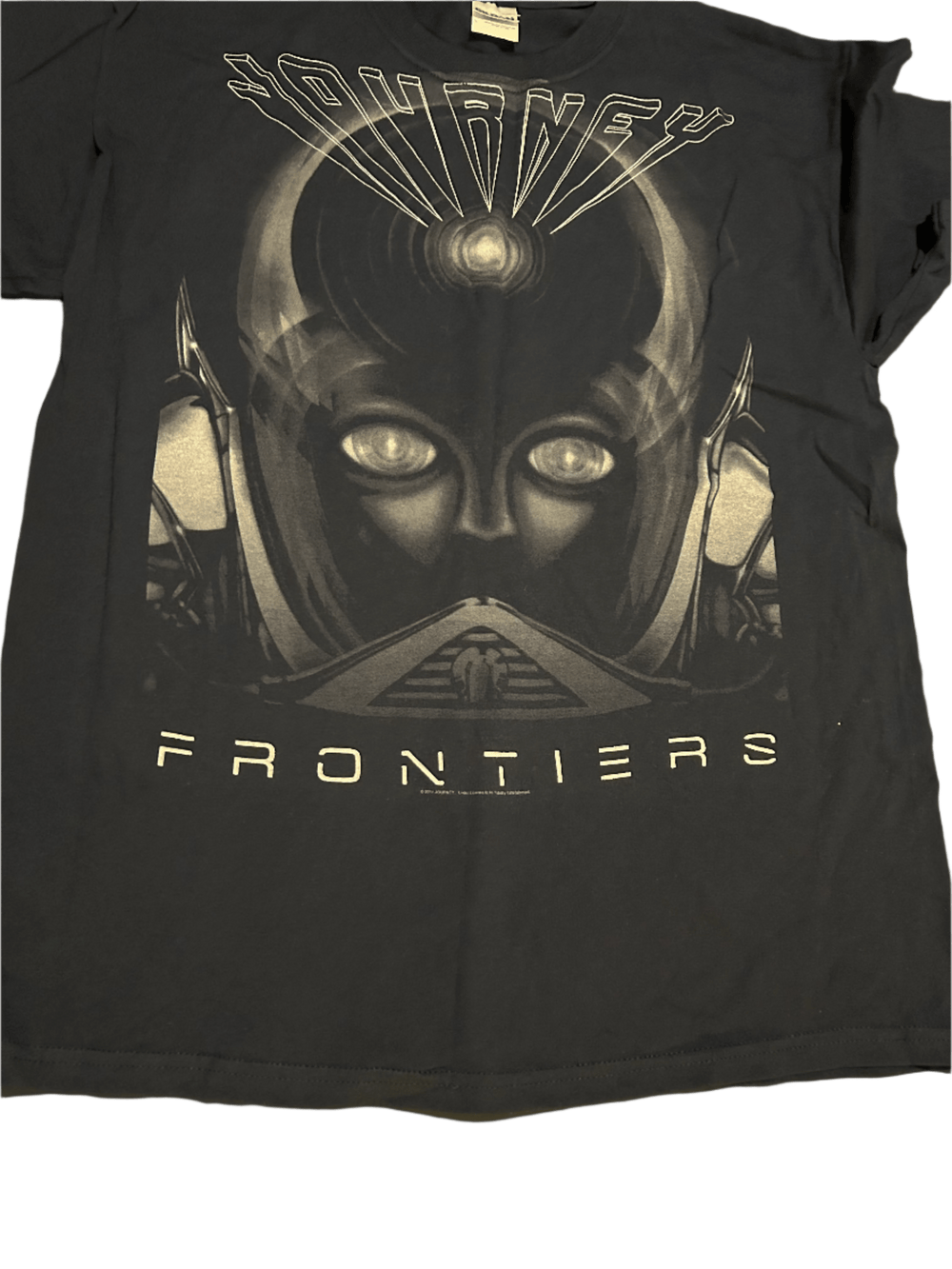 Journey Frontiers Jumbo Print Unisex Navy T-Shirt