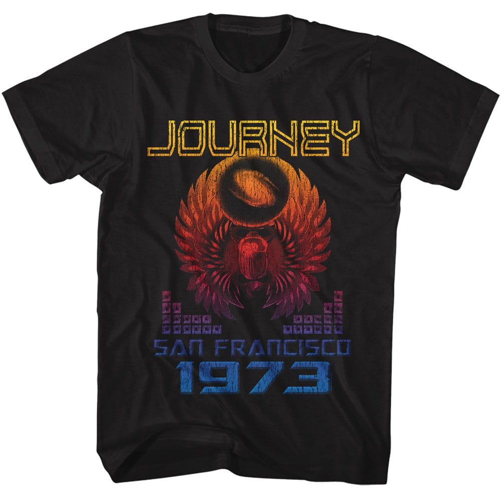 Journey San Fran 73 Unisex Black T-Shirt