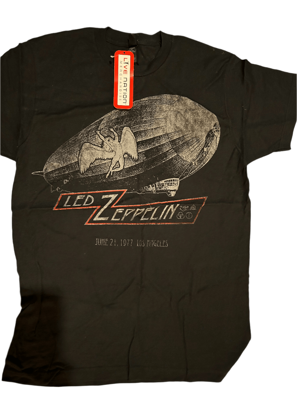 Led Zeppelin US Tour 77 Black T-Shirt