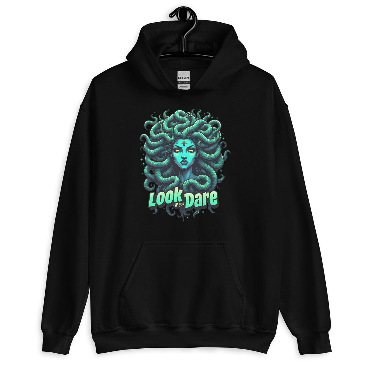 Black / S Medusa Look if you Dare Unisex Hoodie 3639983_5530