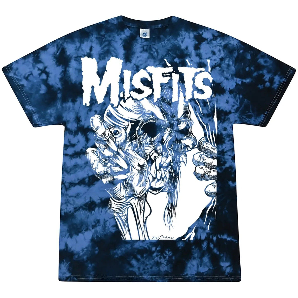 Misfits Eyeball Blue Tie Dye T-Shirt