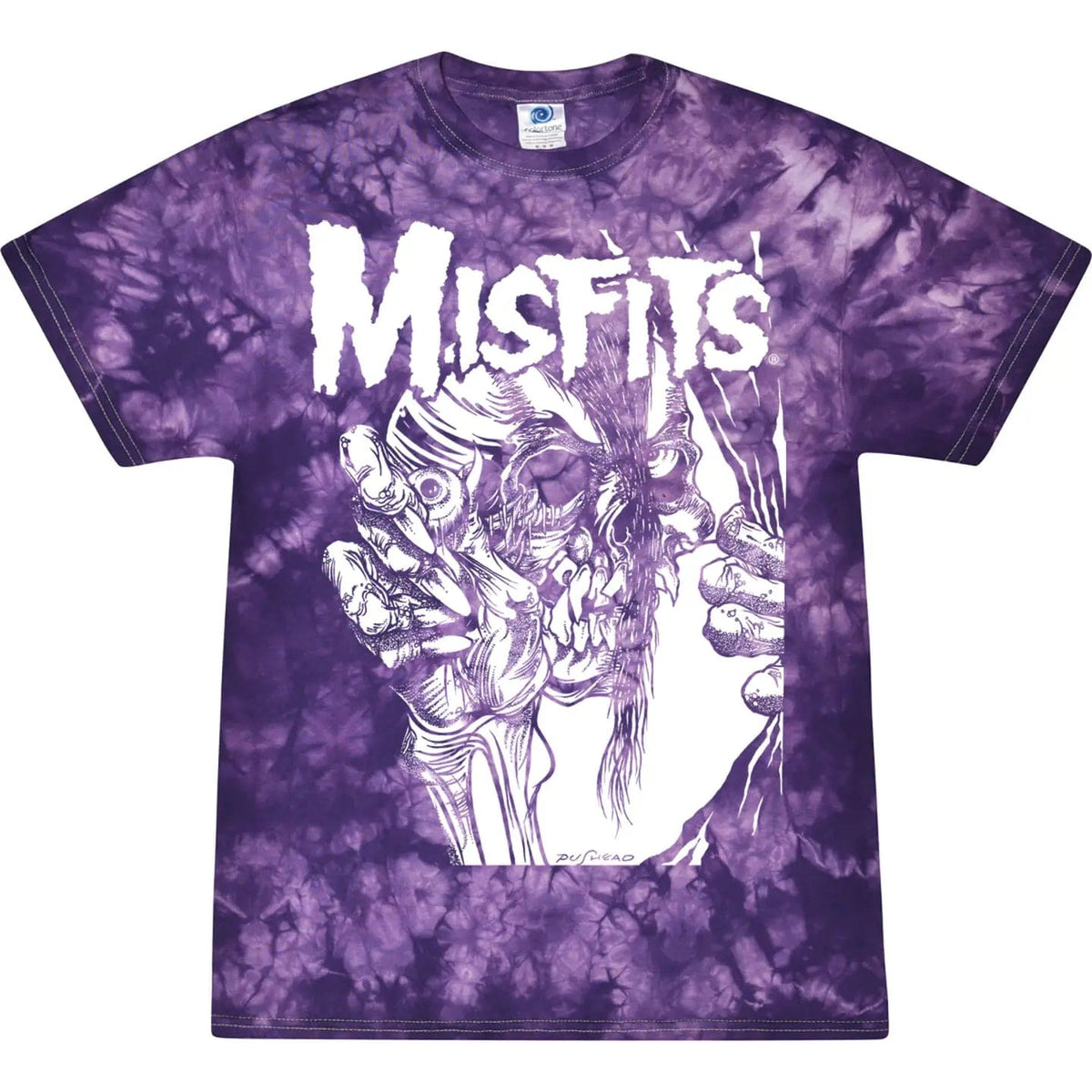 Misfits Eyeball Purple Tie Dye T-Shirt