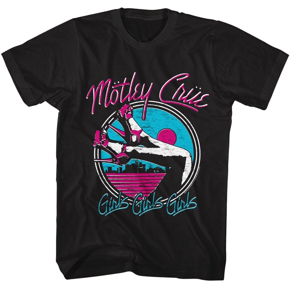 Motley Crue Girls Legs Black Unisex T-Shirt