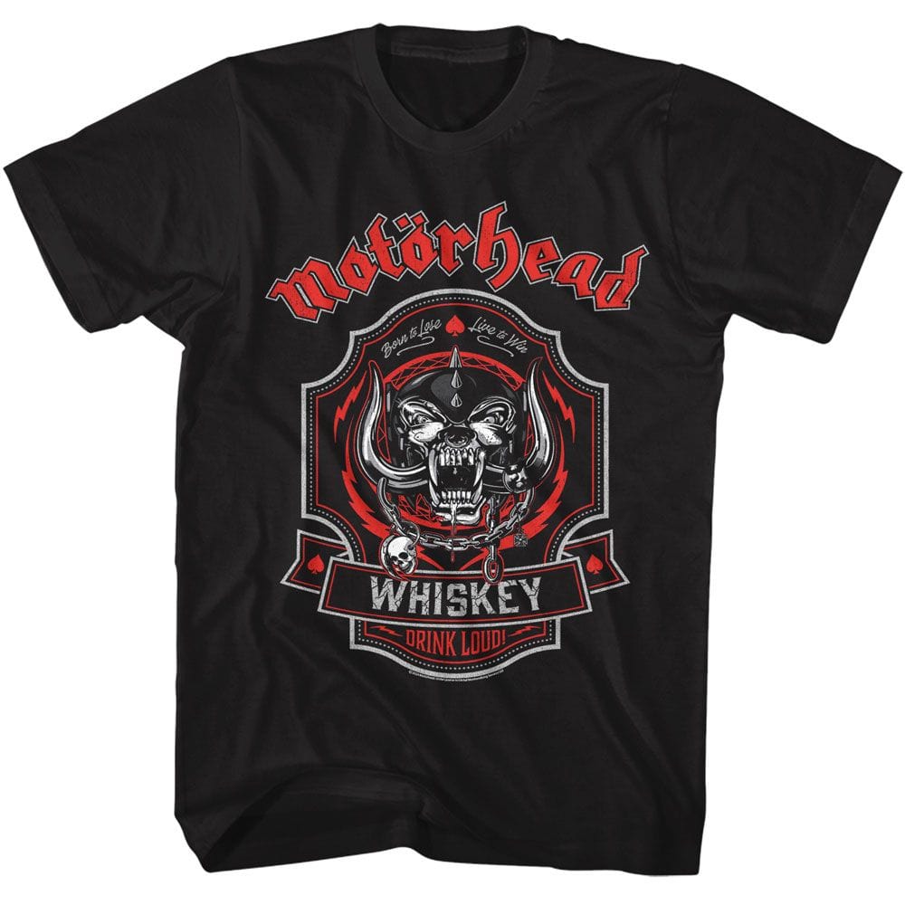 Motorhead Drink Loud Black Unisex T-Shirt