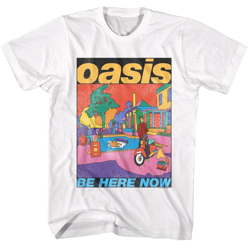 Oasis Be Here Now White Unisex T-Shirt