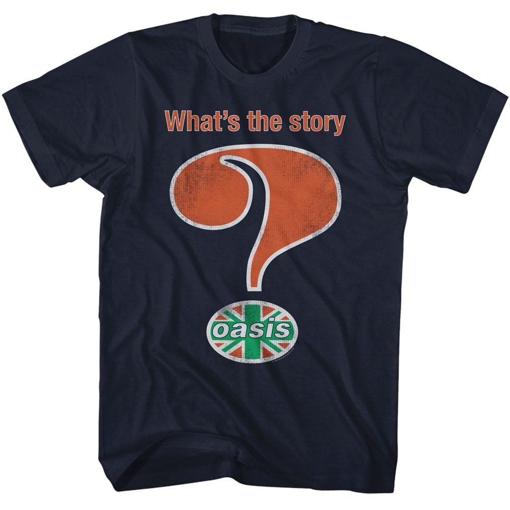 Oasis Whats The Story Navy Unisex T-Shirt