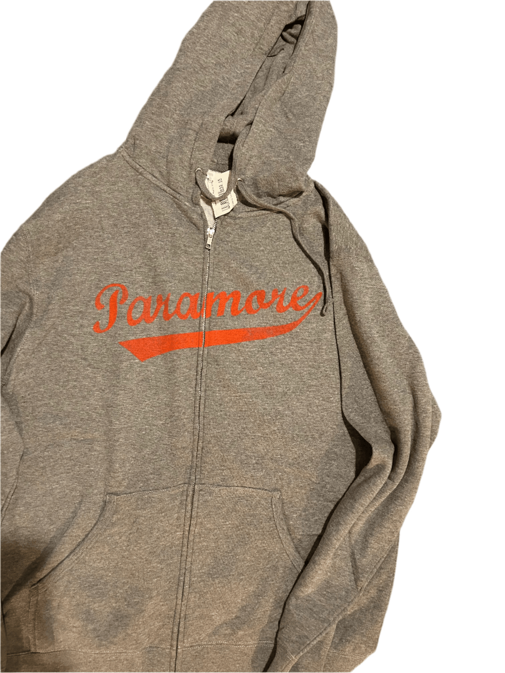 Paramore Logo Unisex Gray Heather Zip Hoodie