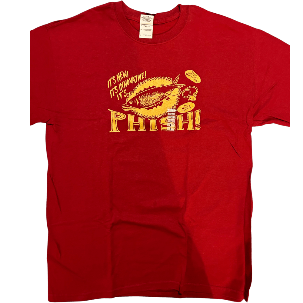 Large Phish At Home At Play Red T-Shirt