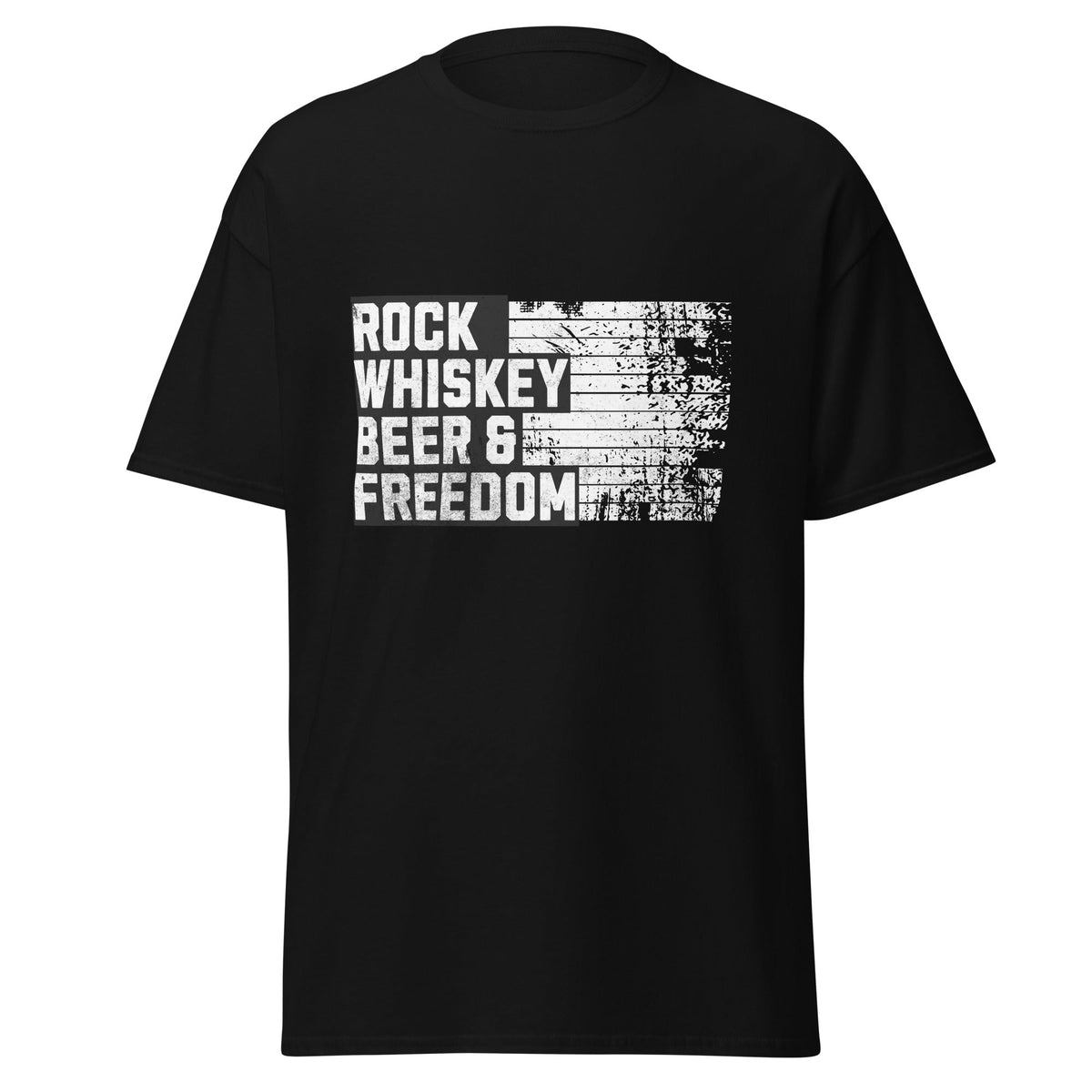 S Rock Whiskey Beer & Freedom T-shirt