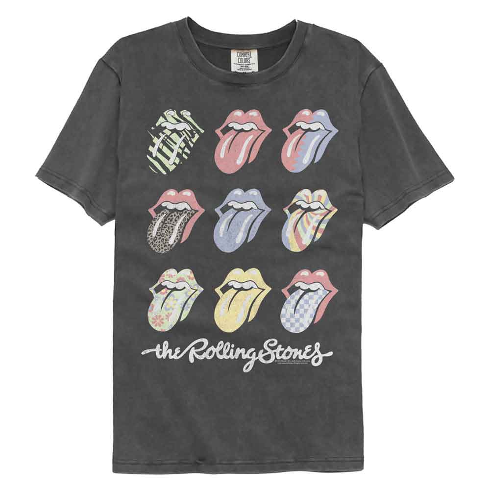 Rolling Stones Multi Color Tongues Comfort Colors T-Shirt