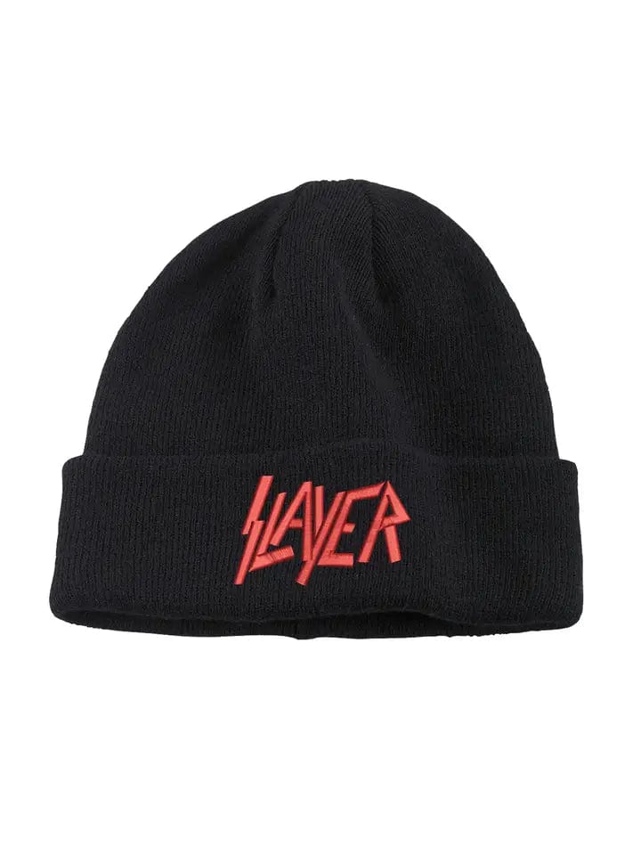 One Size Fits All Slayer Logo Embroidered Official Beanie