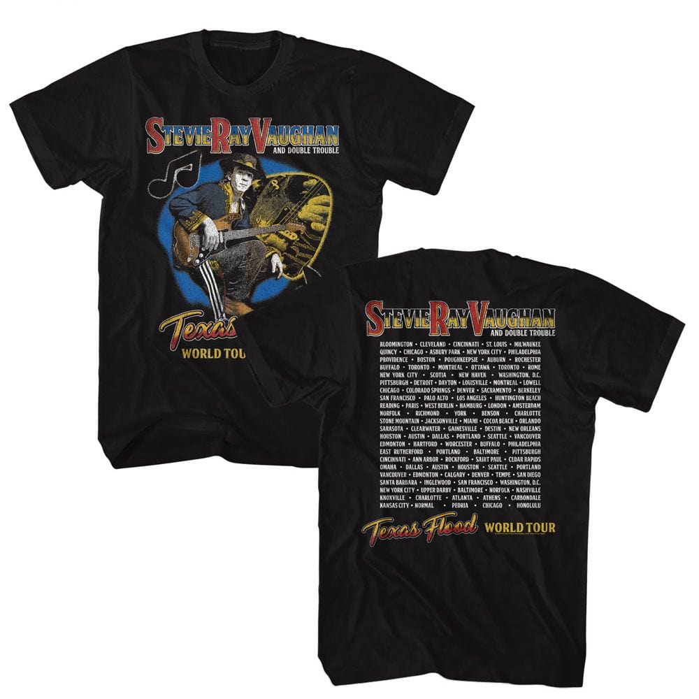 Stevie Ray Vaughan Texas Flood World Tour T-shirt