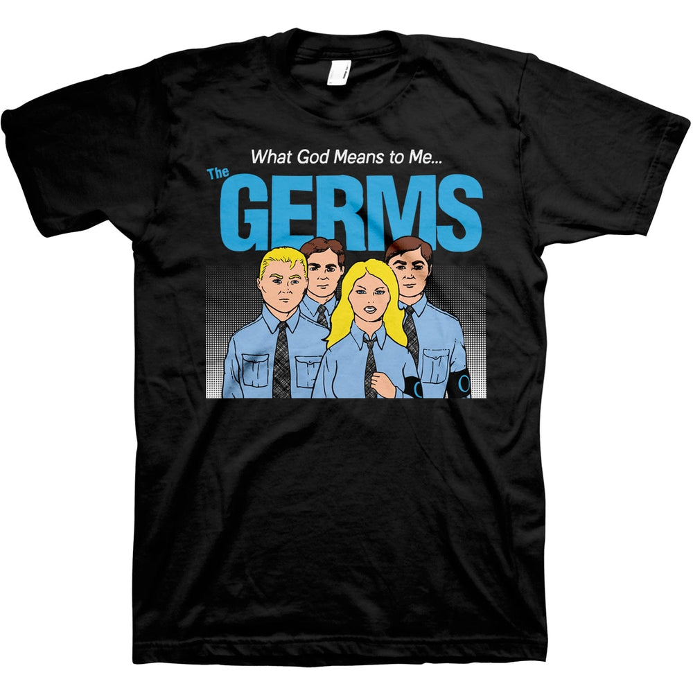 The Germs Men's What God Means Black T-Shirt