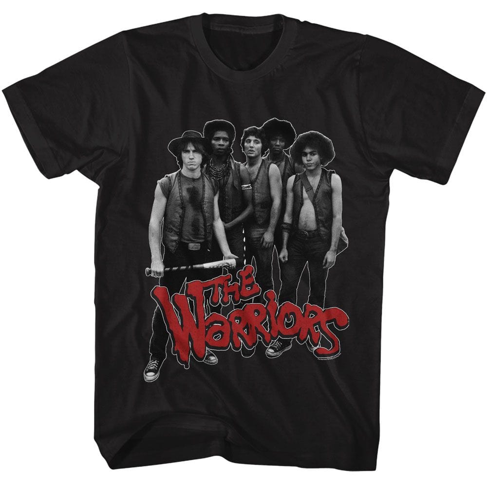 The Warriors Group and Logo Black Unisex T-Shirt