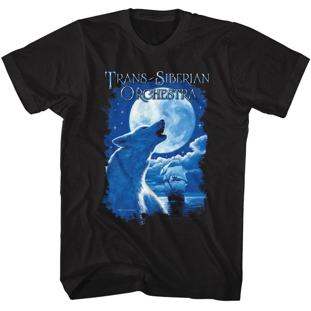 Trans Siberian Orchestra Night Ocean Wolf T-shirt