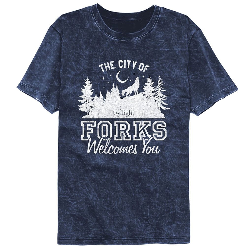 Twilight City of Forks Mineral Wash T-Shirt