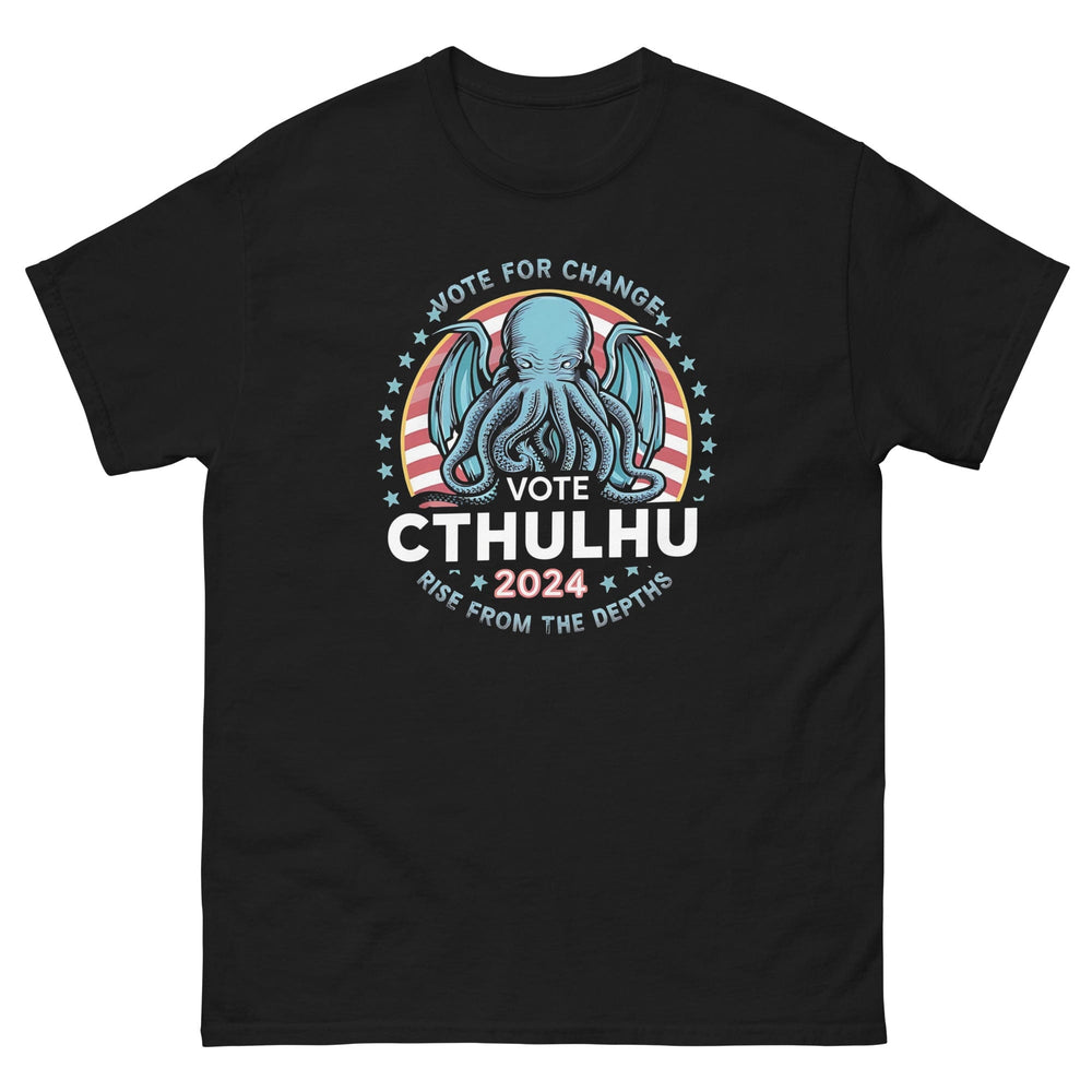 Black / S Vote Cthulhu 2024 Rise from the Depths T-Shirt